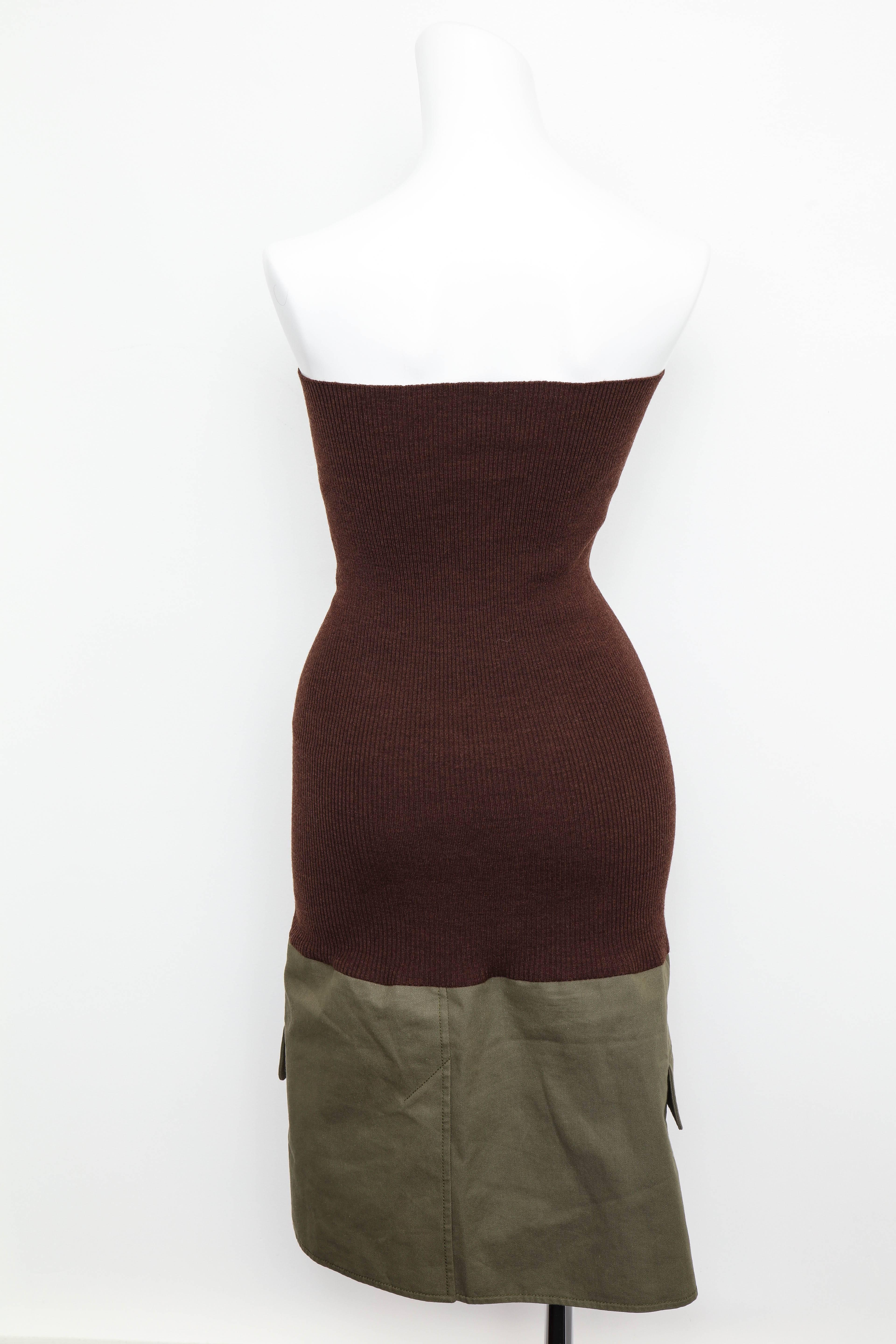 Christian Dior by John Galliano Knit Tube Dress In Excellent Condition For Sale In Chicago, IL
