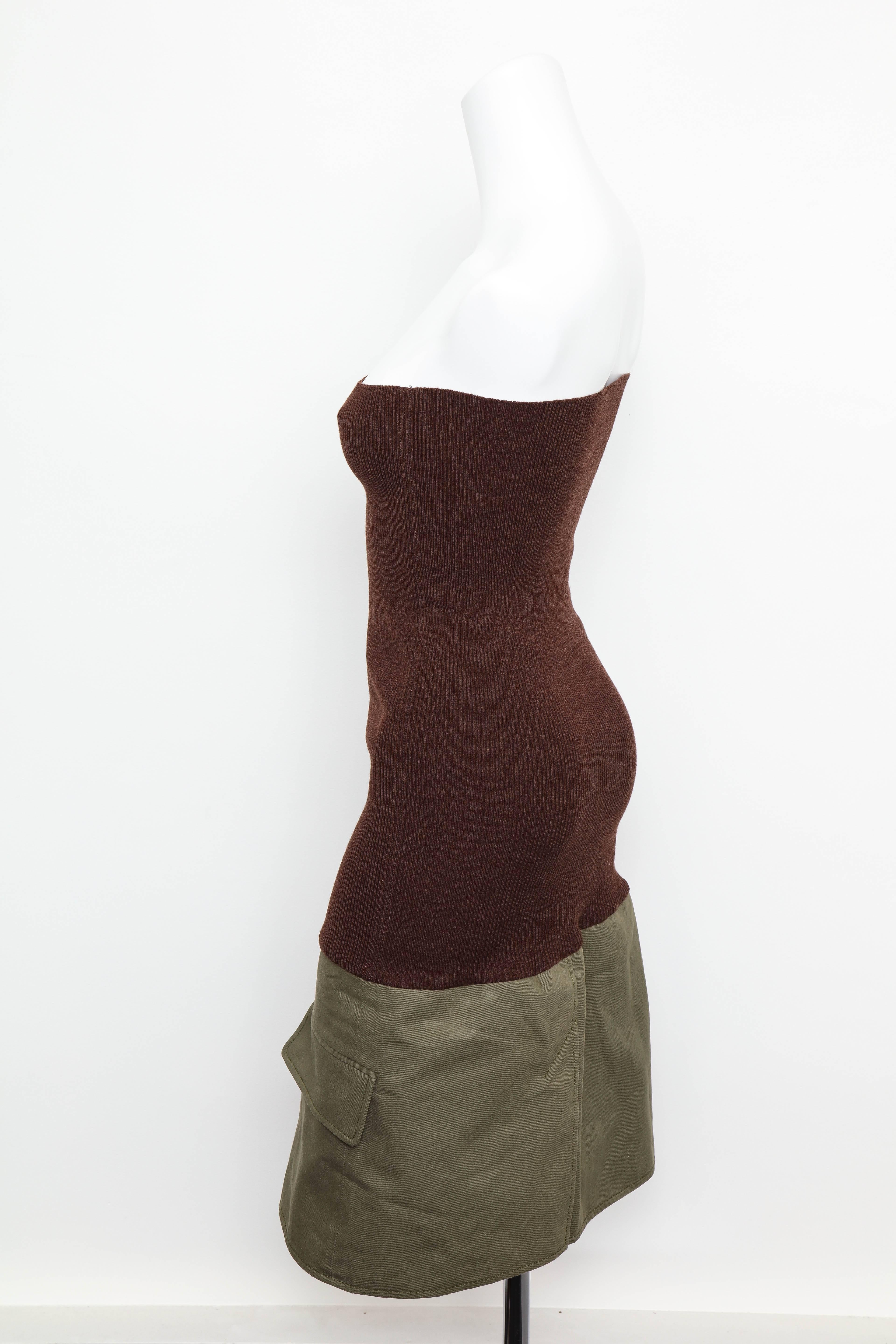 Christian Dior by John Galliano Knit Tube Dress For Sale 1