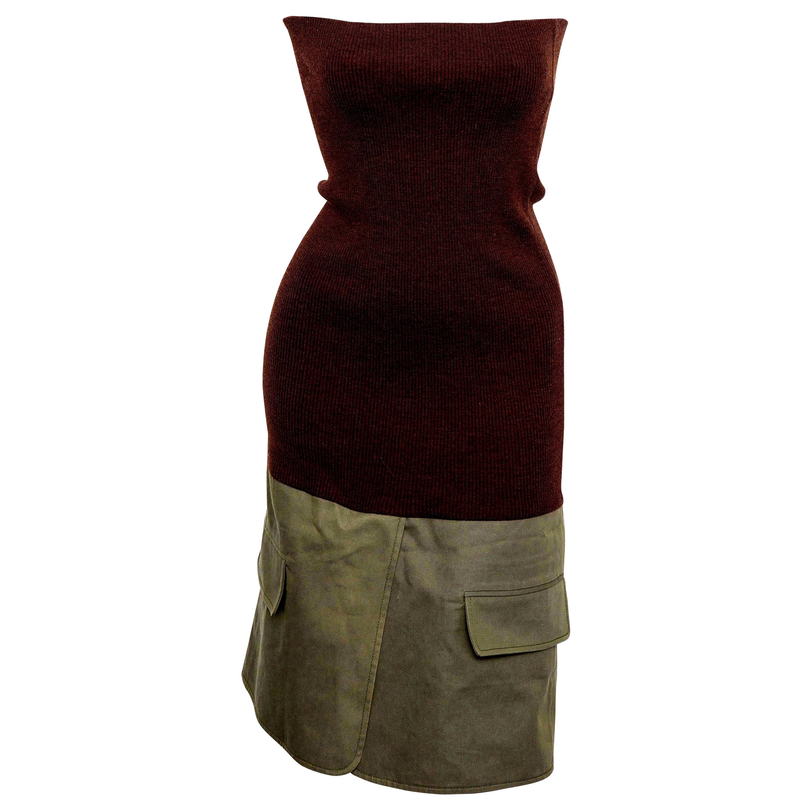 Christian Dior by John Galliano Knit Tube Dress For Sale