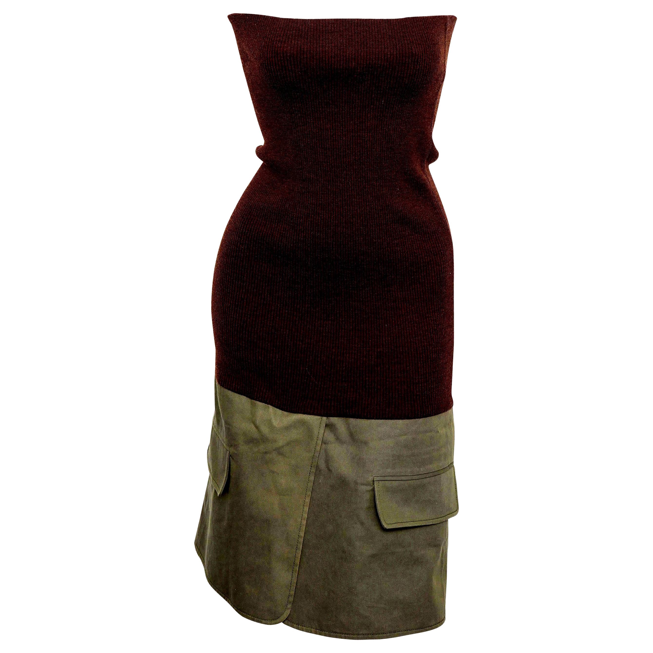 Christian Dior by John Galliano Knit Tube Dress For Sale