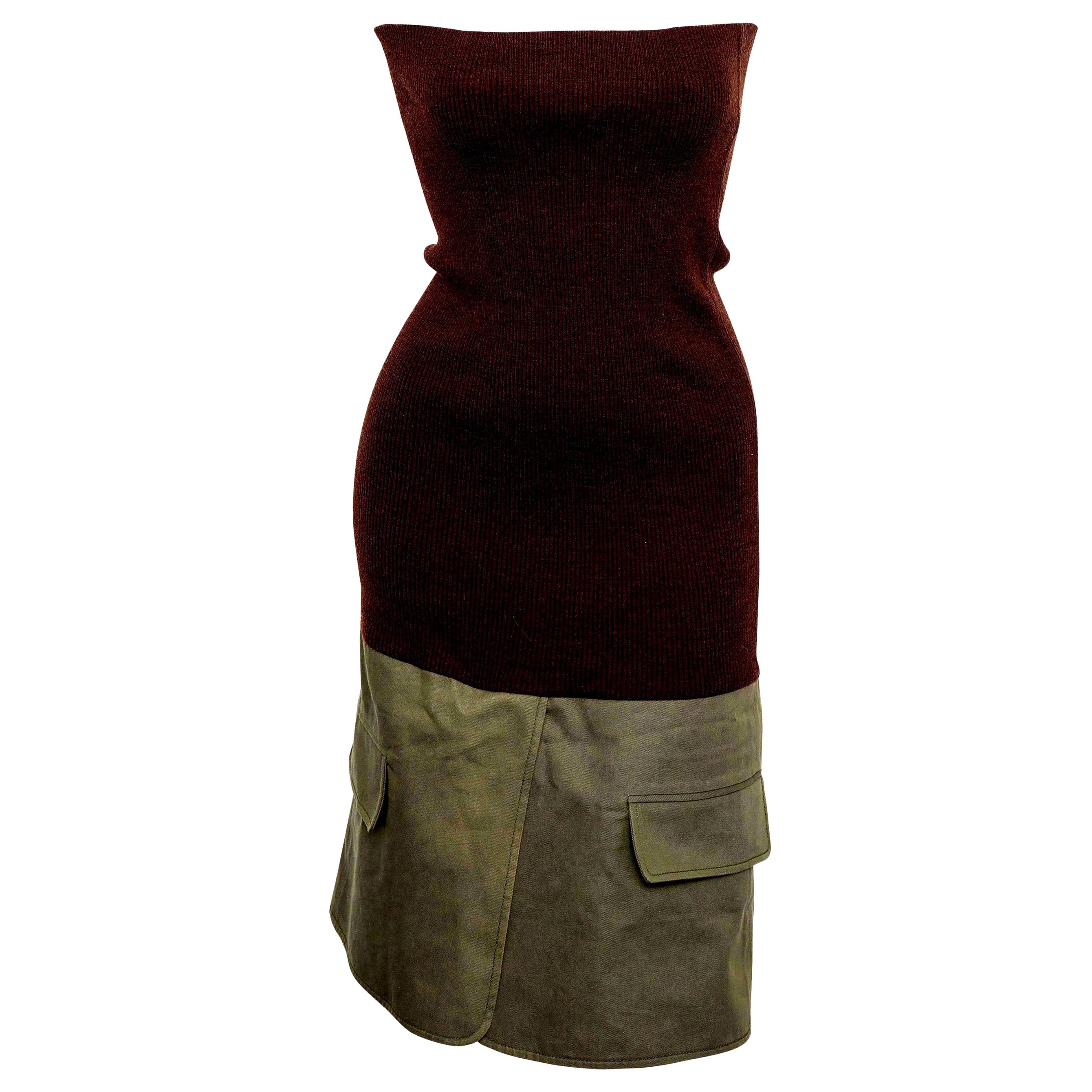 Christian Dior by John Galliano Knit Tube Dress For Sale