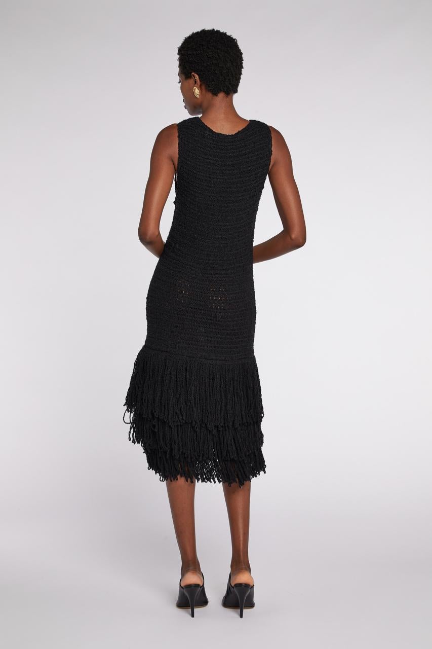 Christian Dior by John Galliano Knitted Dress with Fringing A/W 2007 In Excellent Condition For Sale In London, GB