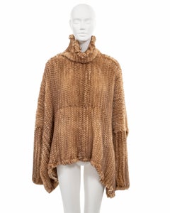 Christian Dior by John Galliano knitted mink fur oversized sweater, fw 2000