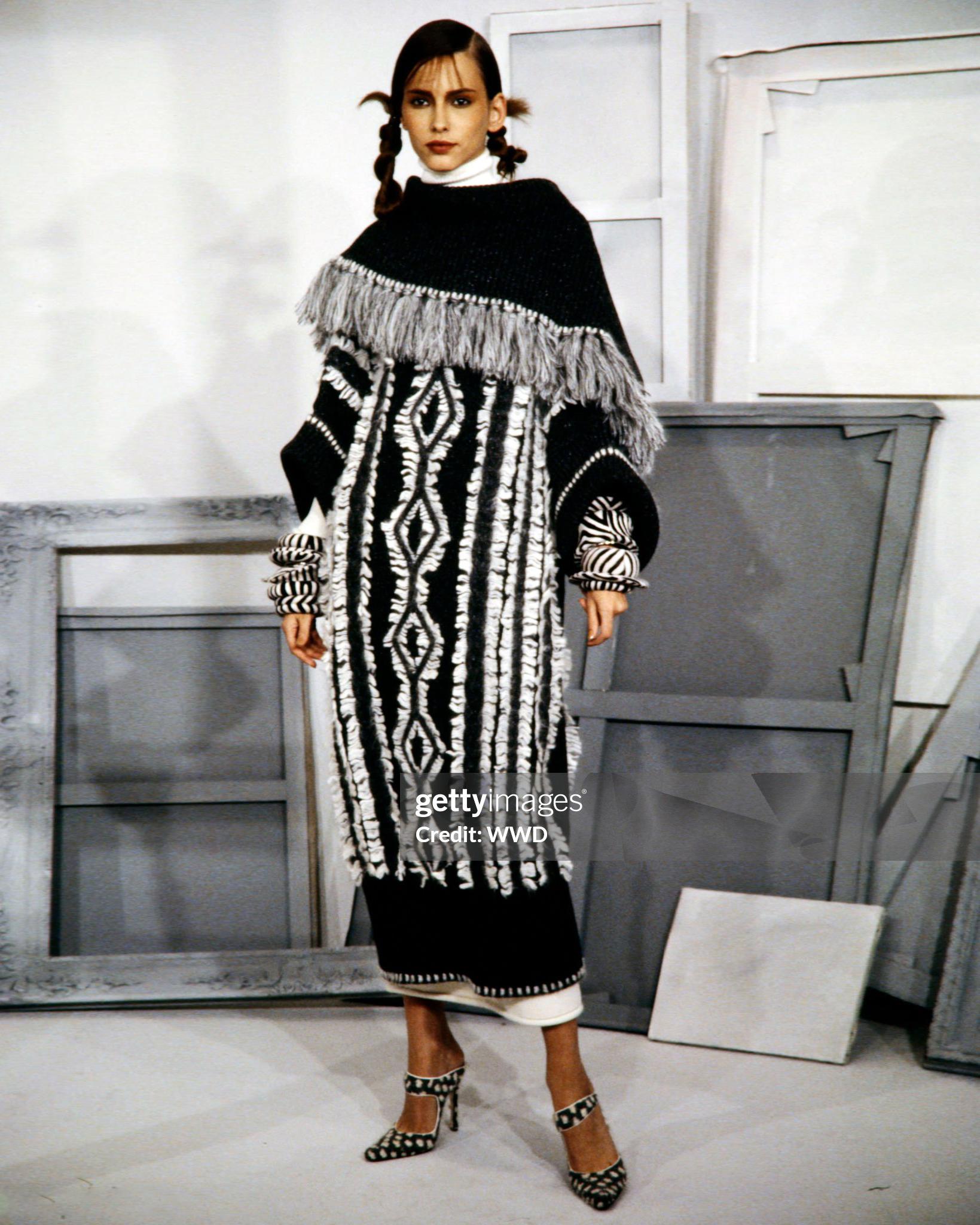 Christian Dior by John Galliano Knitted Wool Coat and Skirt Ensemble, FW 1999 In Excellent Condition For Sale In London, GB