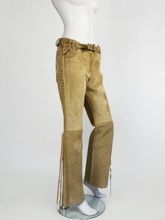 Christian Dior by John Galliano Lace Up Suede Trousers, FW 2002