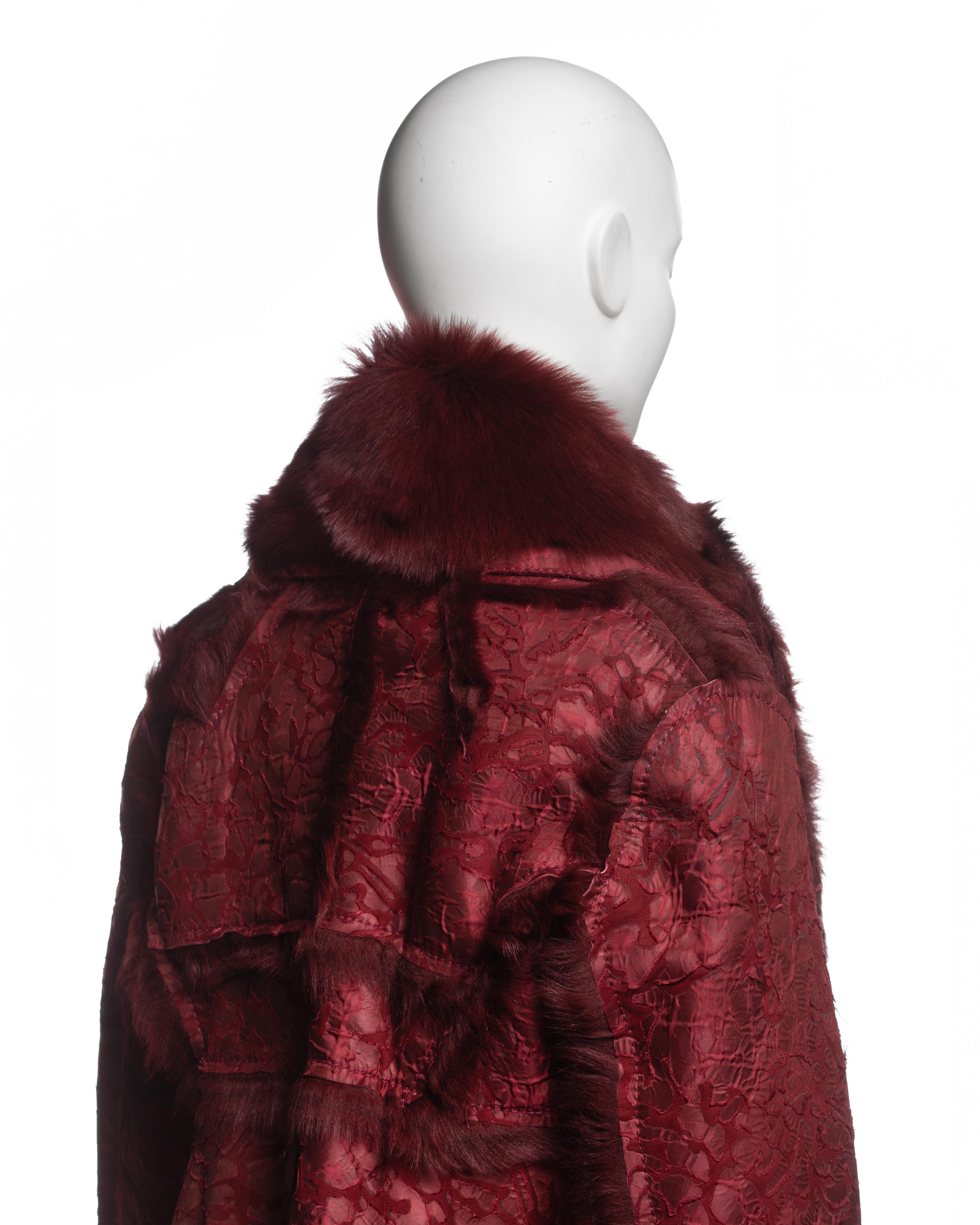 Christian Dior by John Galliano Chaqueta recortada de cordero y jacquard de sarga, FW 2006 en venta 5