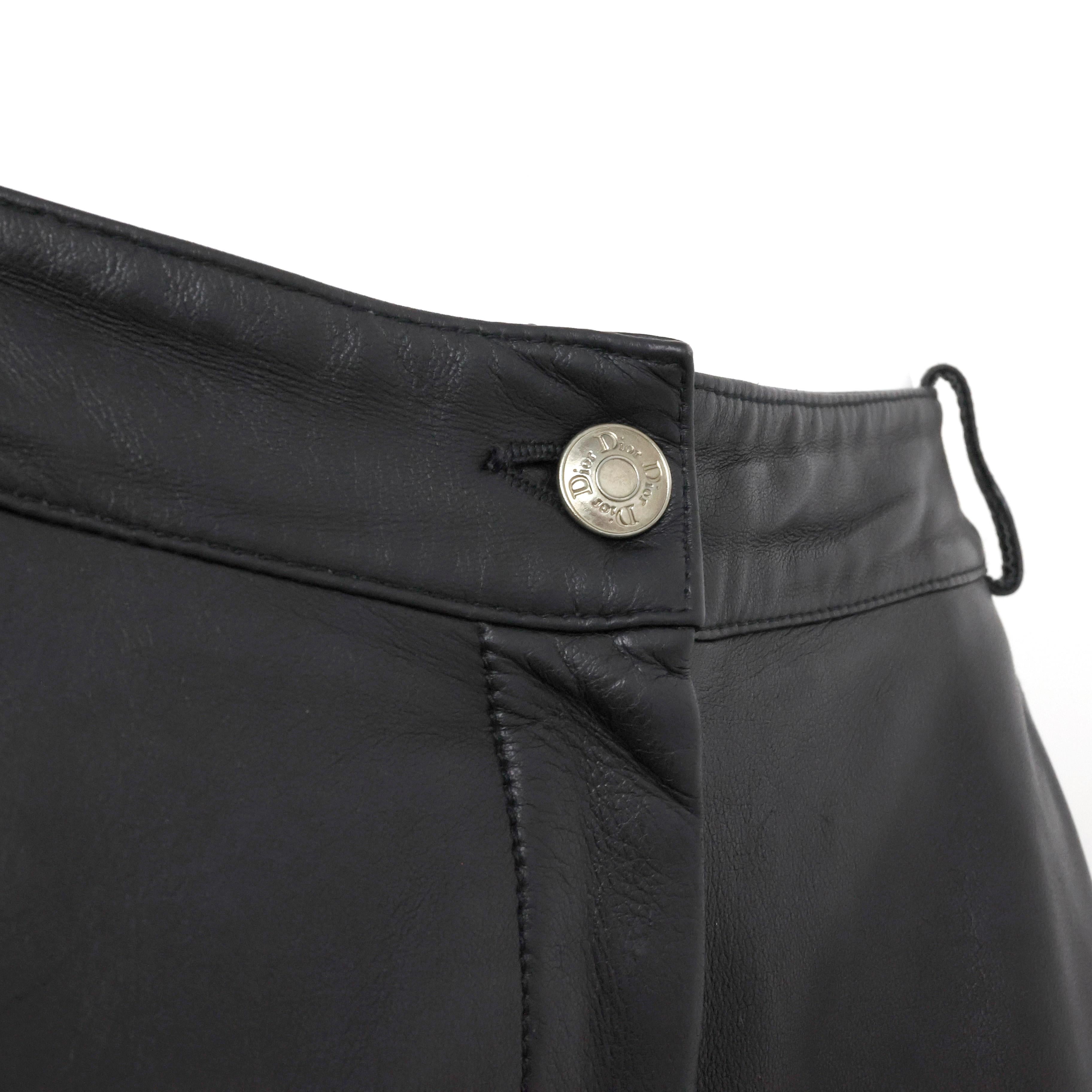 Pantalon cargo en cuir Christian Dior for John Galliano en vente 5
