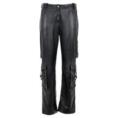 Christian Dior by John Galliano Cargo-Hose aus Leder