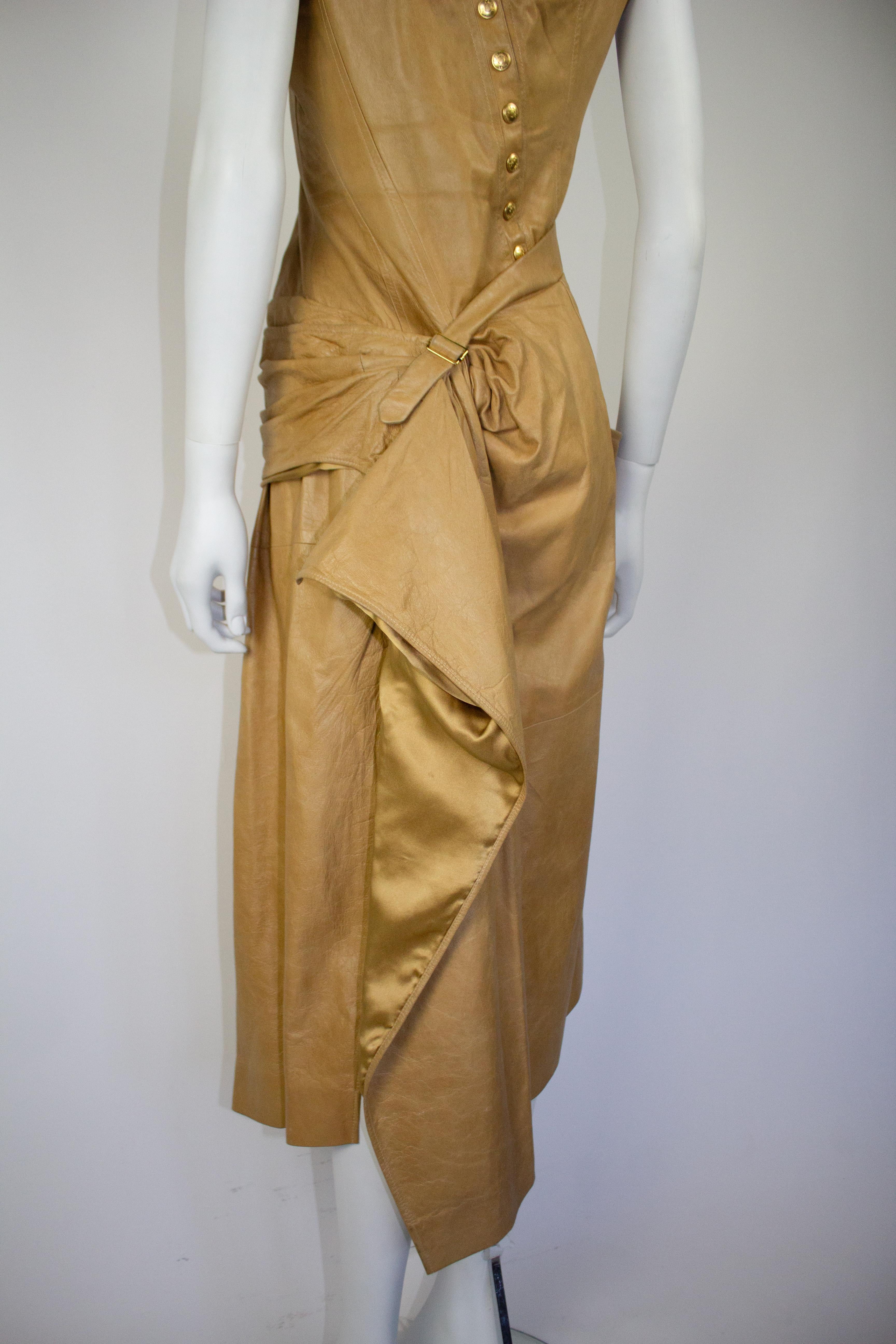 Christian Dior by John Galliano Leather Corset Dress S/S 2000 1