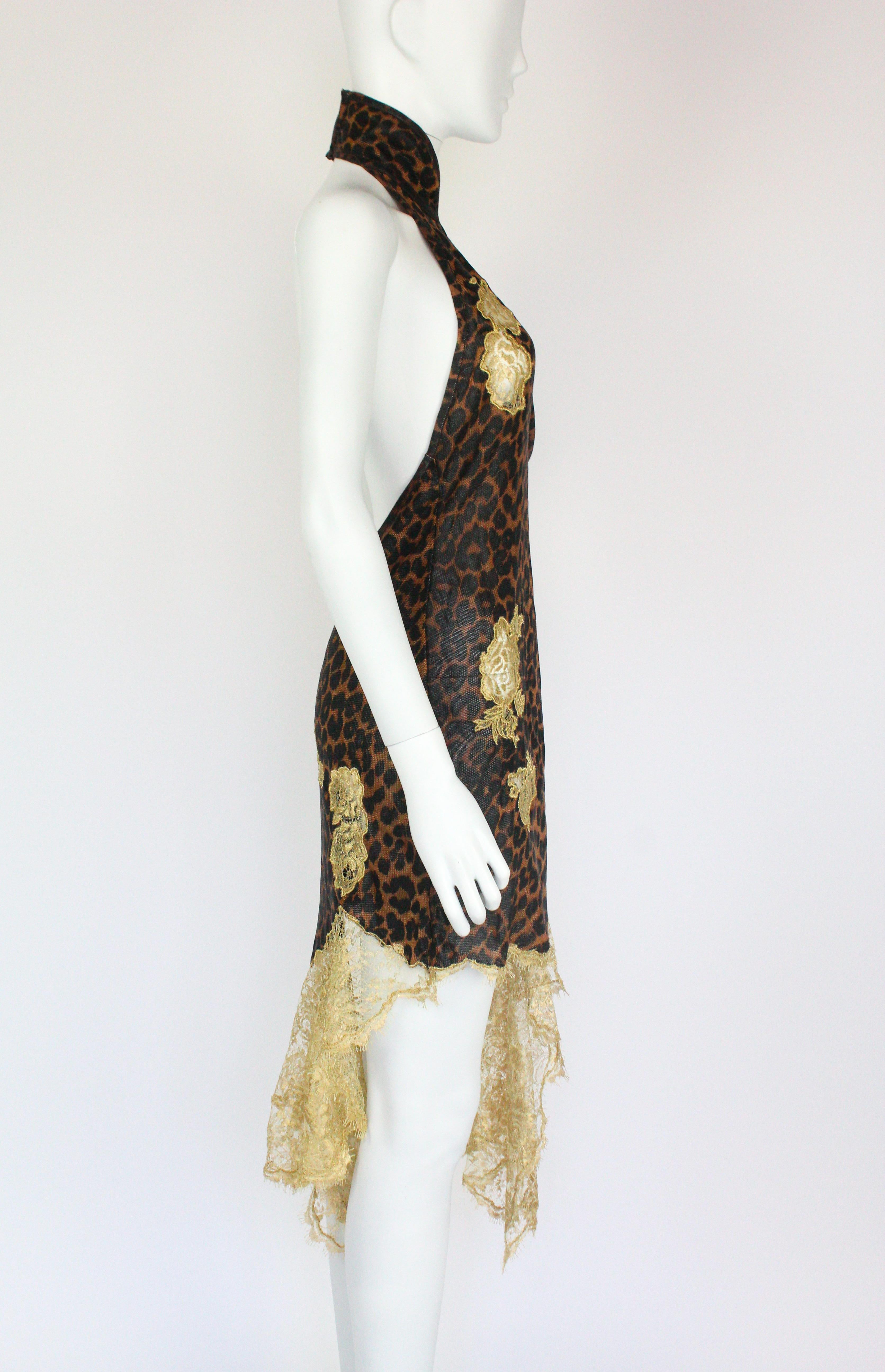 Christian Dior by John Galliano Leopard Dress F/W 2000 For Sale 1