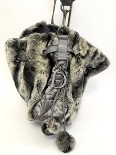 Christian Dior by John Galliano limited edition 2007 chinchilla fur bucket bag
