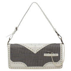 Christian Dior for John Galliano Limited Edition Borsa a tracolla a quadri grigi Tuxedo