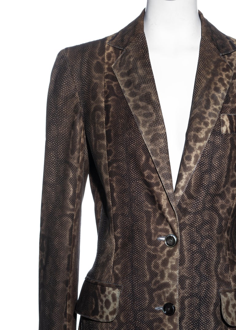 Christian Dior by John Galliano lizard skin blazer jacket, fw 2002 For ...