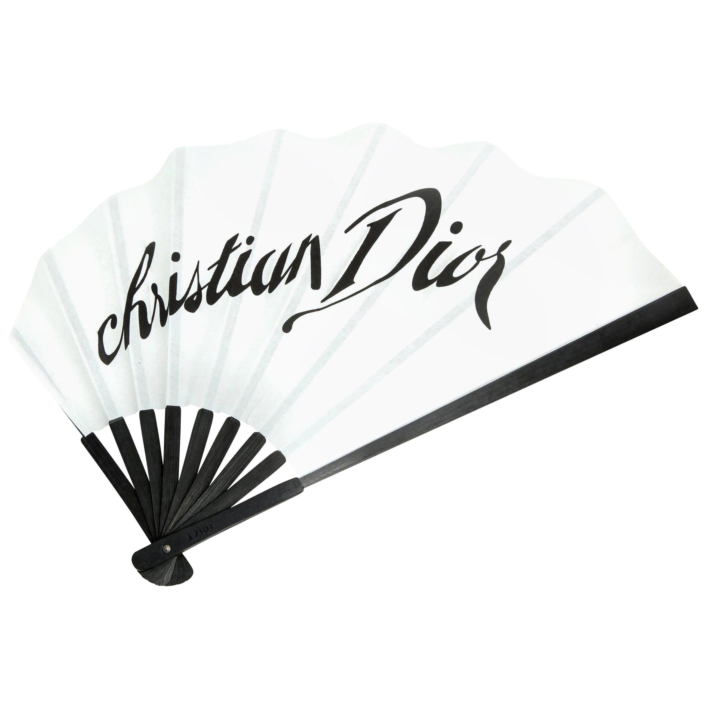 Christian Dior by John Galliano Logo Fan  For Sale