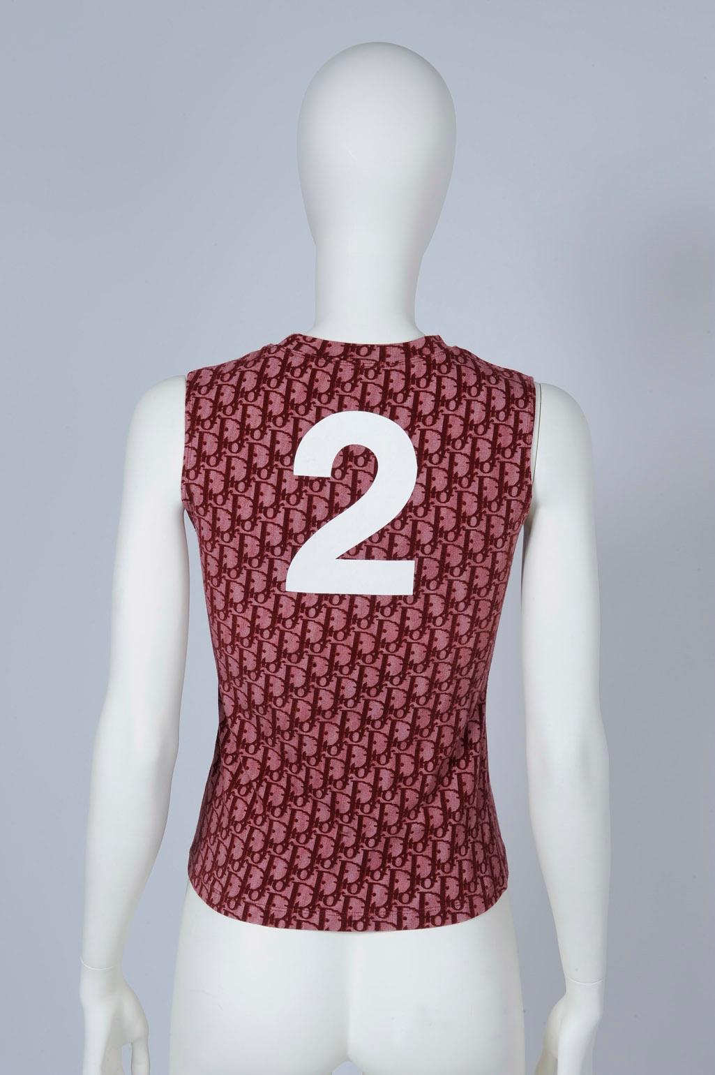 Christian Dior By John Galliano Logo T-Shirt Top, Spring-Summer 2002 In Good Condition In Geneva, CH