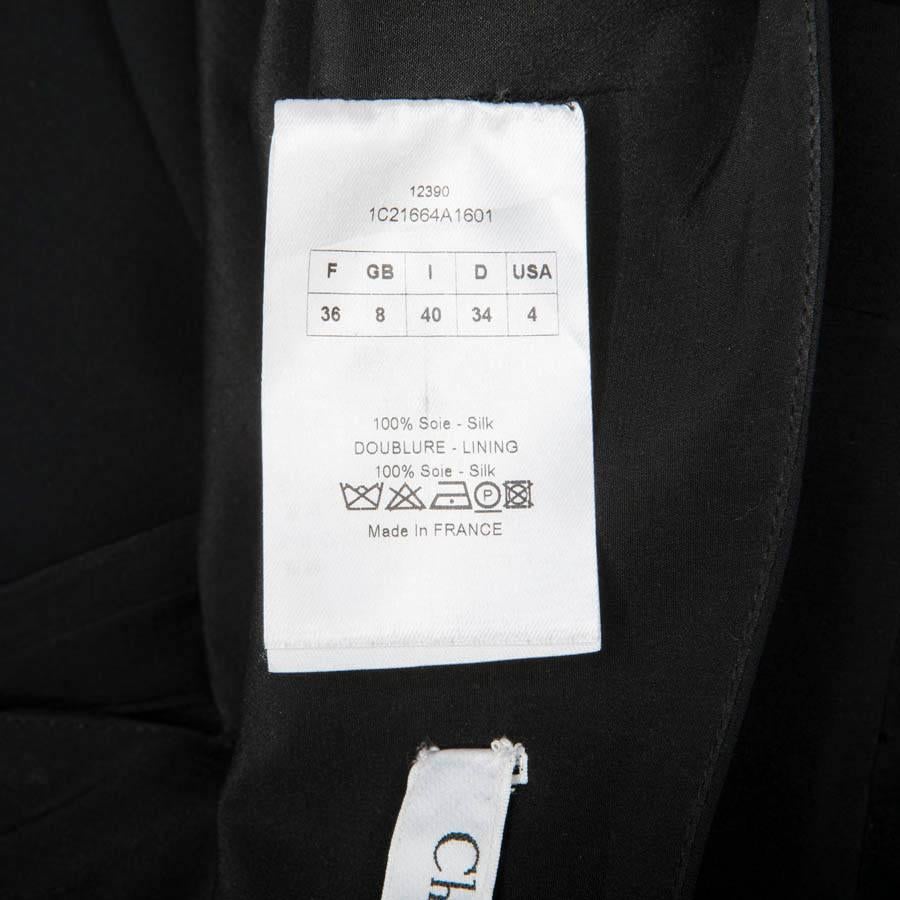 CHRISTIAN DIOR by John Galliano Vestido largo de seda negra Talla 36FR en venta 5