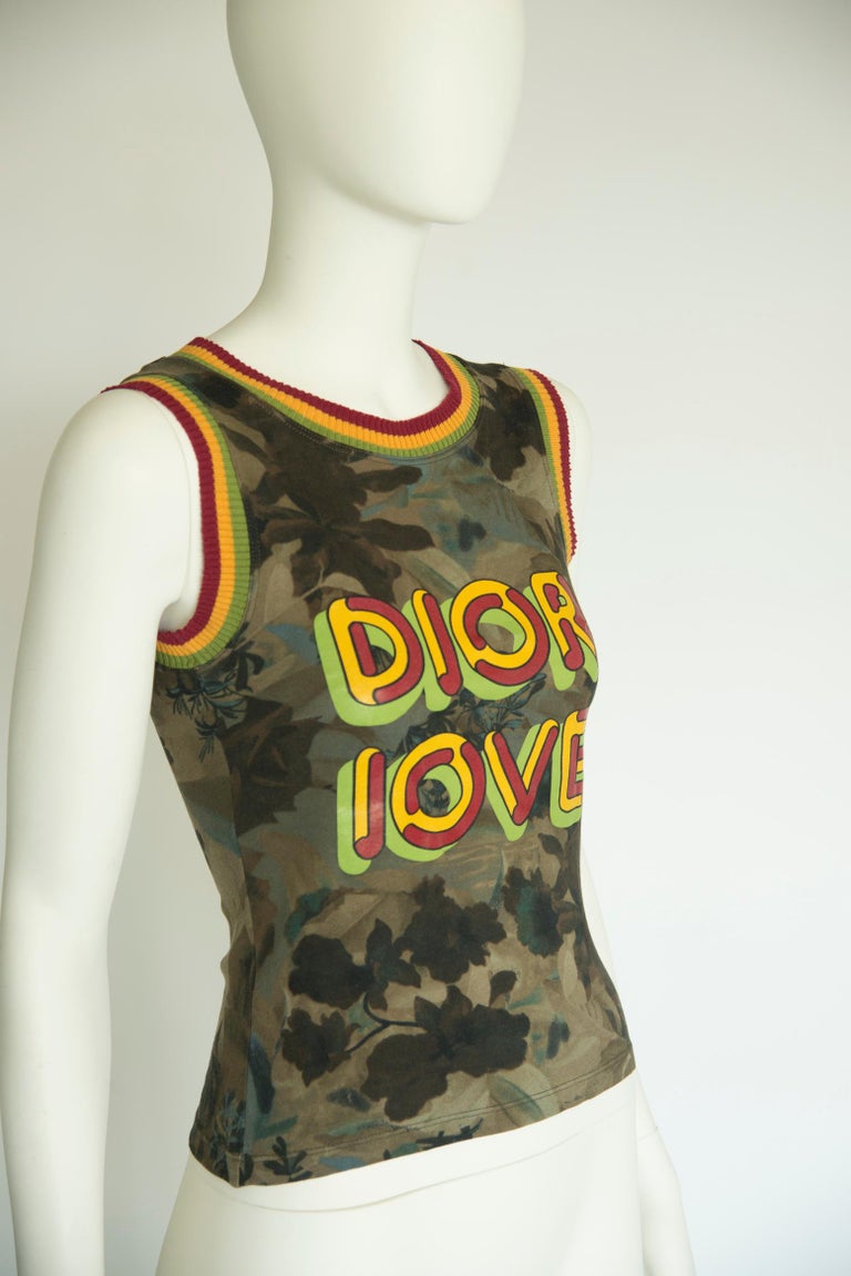 Christian Dior By John Galliano Love Rasta Mania Tank Top, Fall-Winter 2003