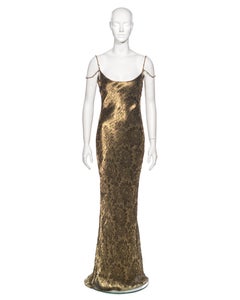 gold dior dress Christian Dior 1950's Strapless Gold Dress