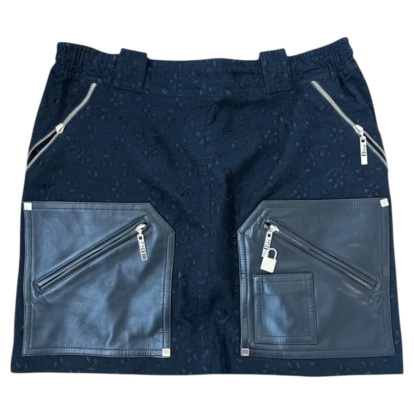 Christian Dior by John Galliano Mini Zipper Skirt, SS2004 Runway