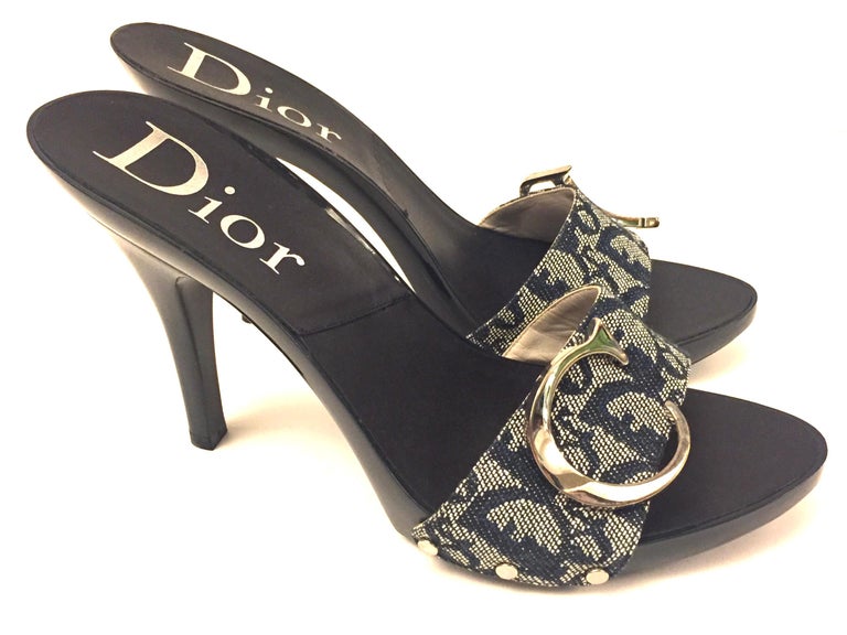 dior heels silver