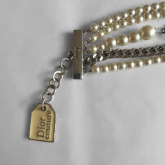 Christian Dior by John Galliano, Multi-Strand Faux Pearl Bracelet, Galliano Era