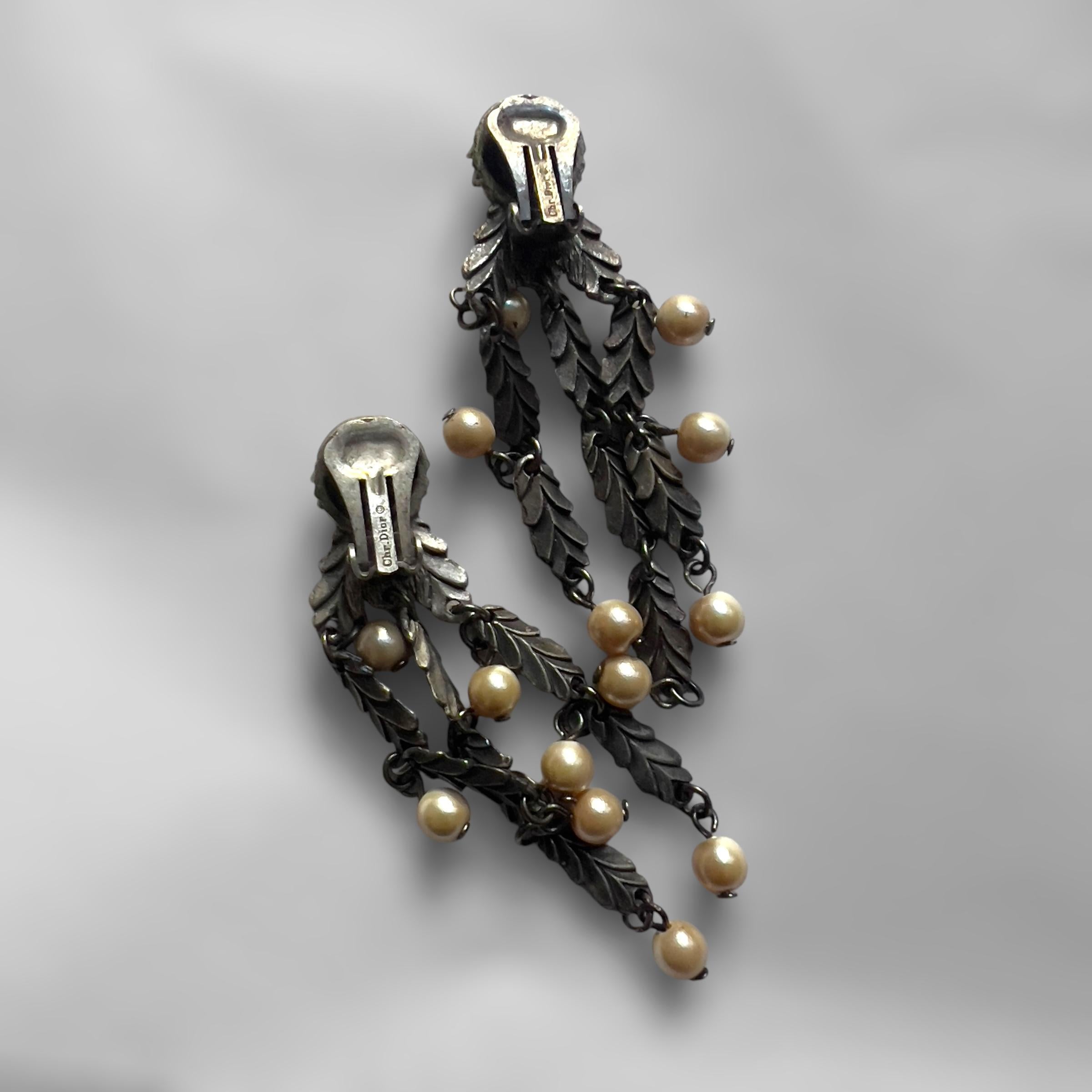 Christian Galliano for Christian Dior, Set di gioielli con perle e foglie, Circa 1998 in vendita 4