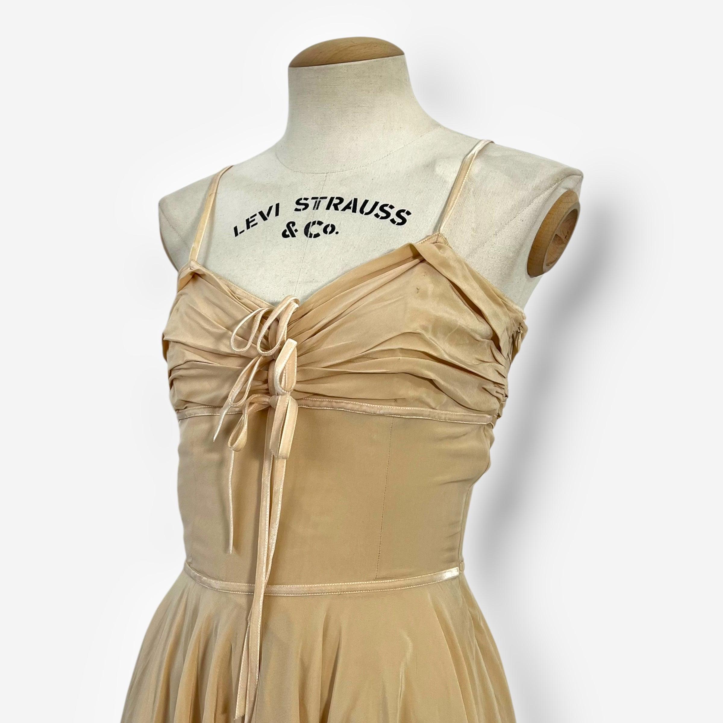 Donna Christian Galliano for Christian Dior, Abito in seta nuda, 2006 in vendita