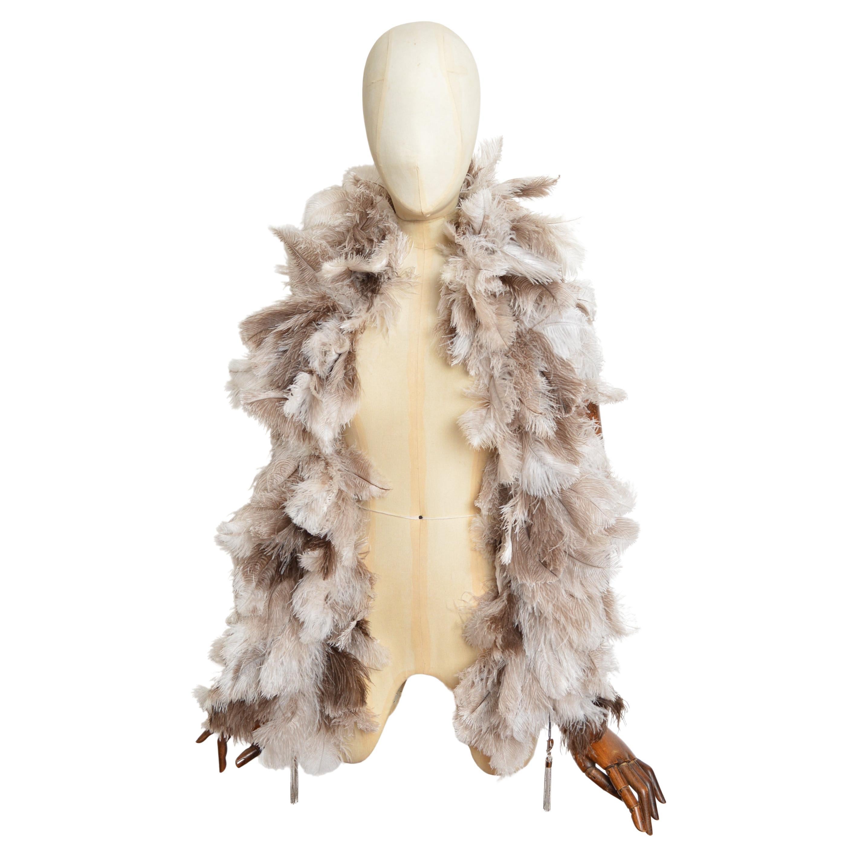 John Galliano for Christian Dior Boa in piume di struzzo - Stola in marabù C.C. 2003