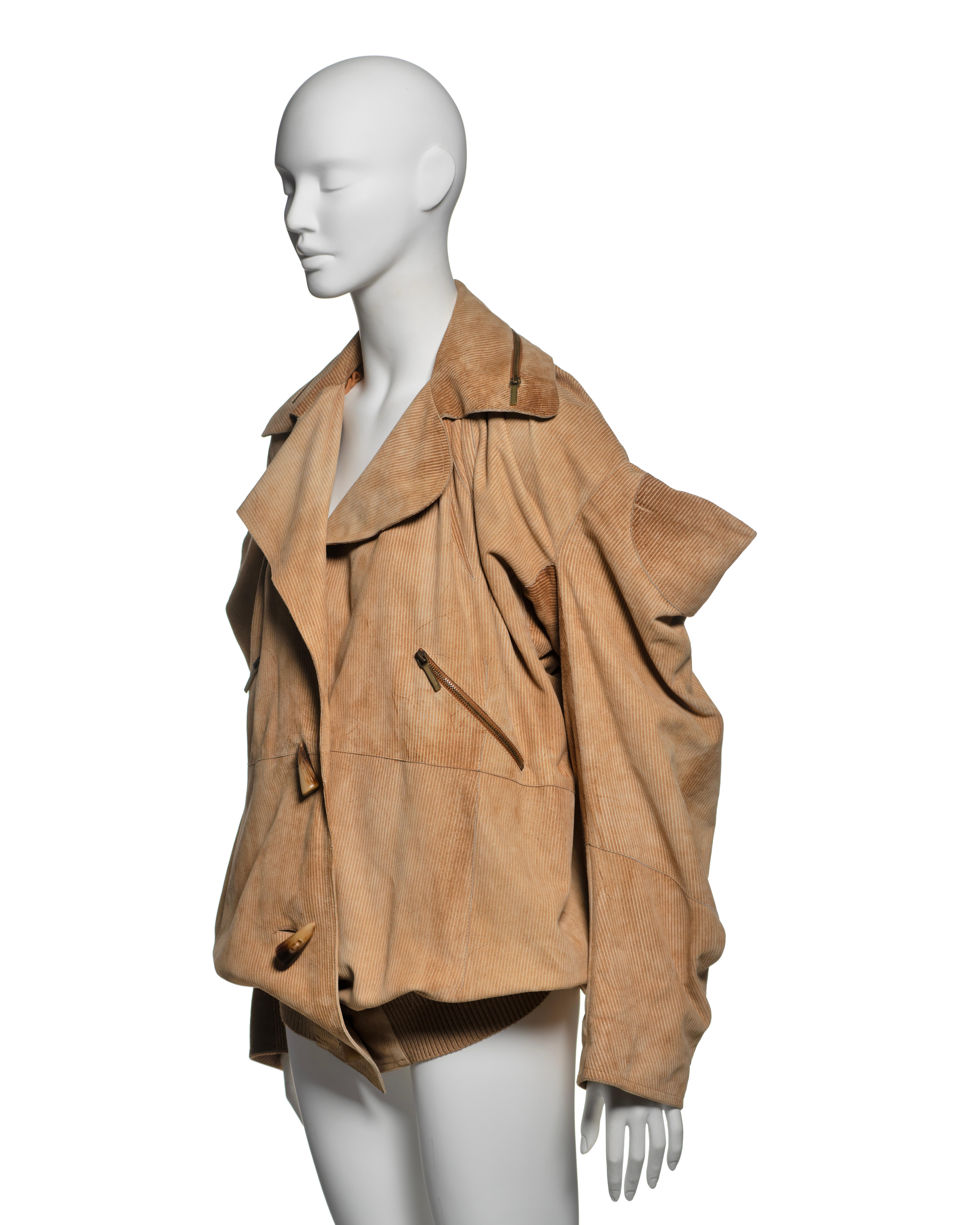 Christian Dior by John Galliano Oversized Goat Leather Jacket, FW 2002 7