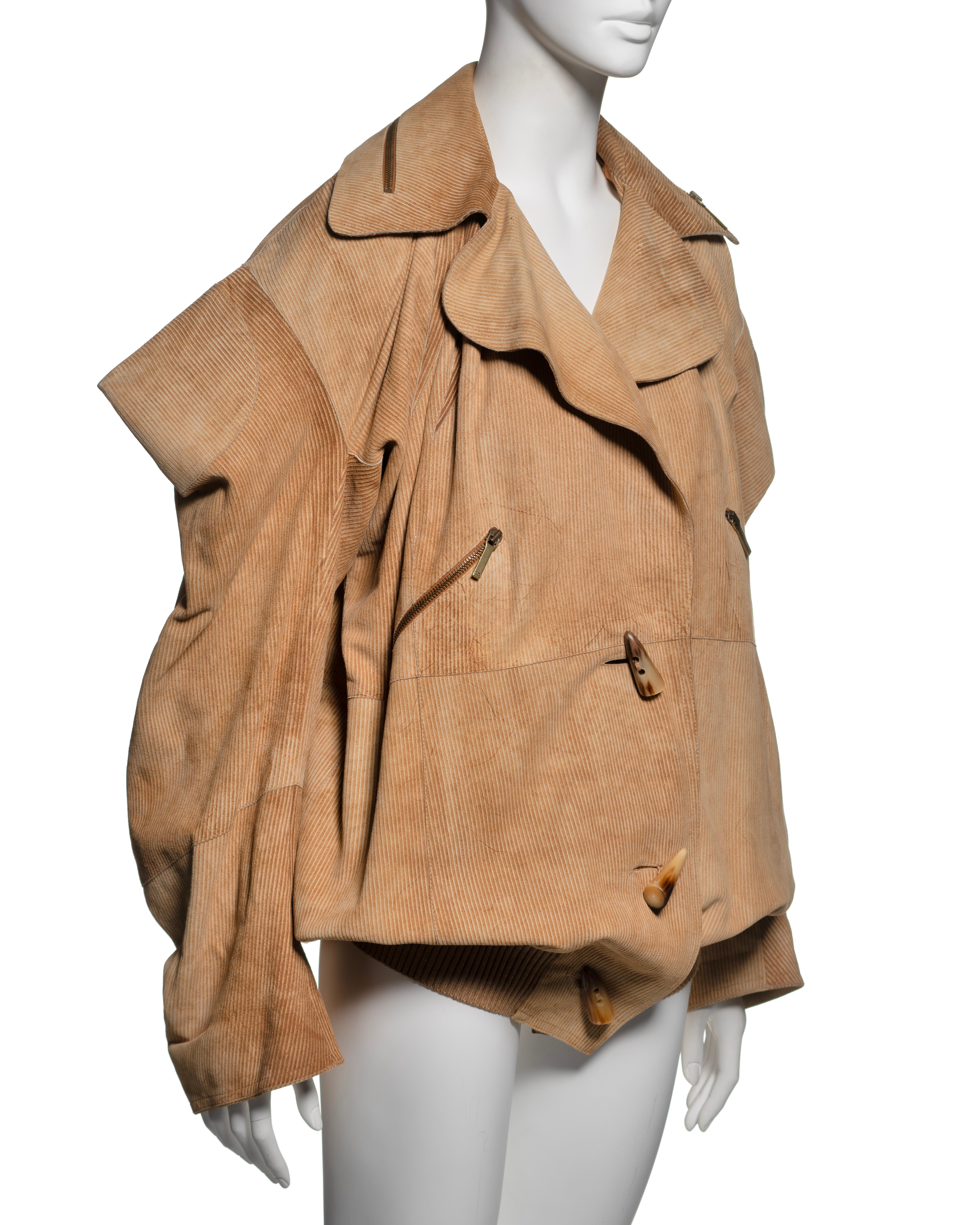Christian Dior by John Galliano Oversized Goat Leather Jacket, FW 2002 2
