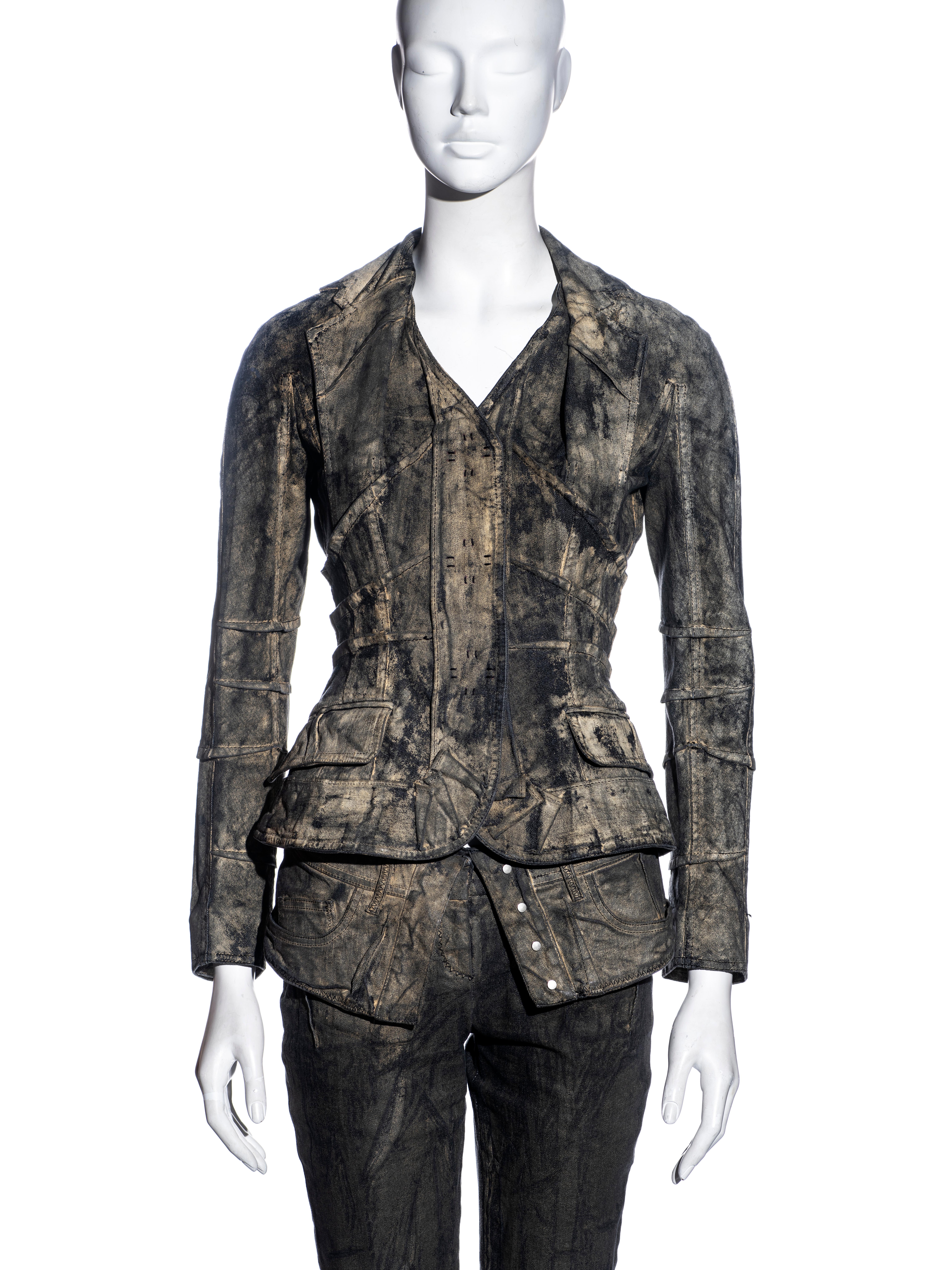 christian dior black denim jacket