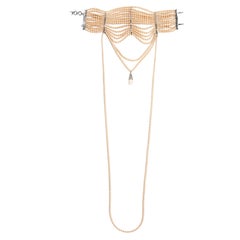 Christian Dior by John Galliano pearl choker necklace, ss 1998