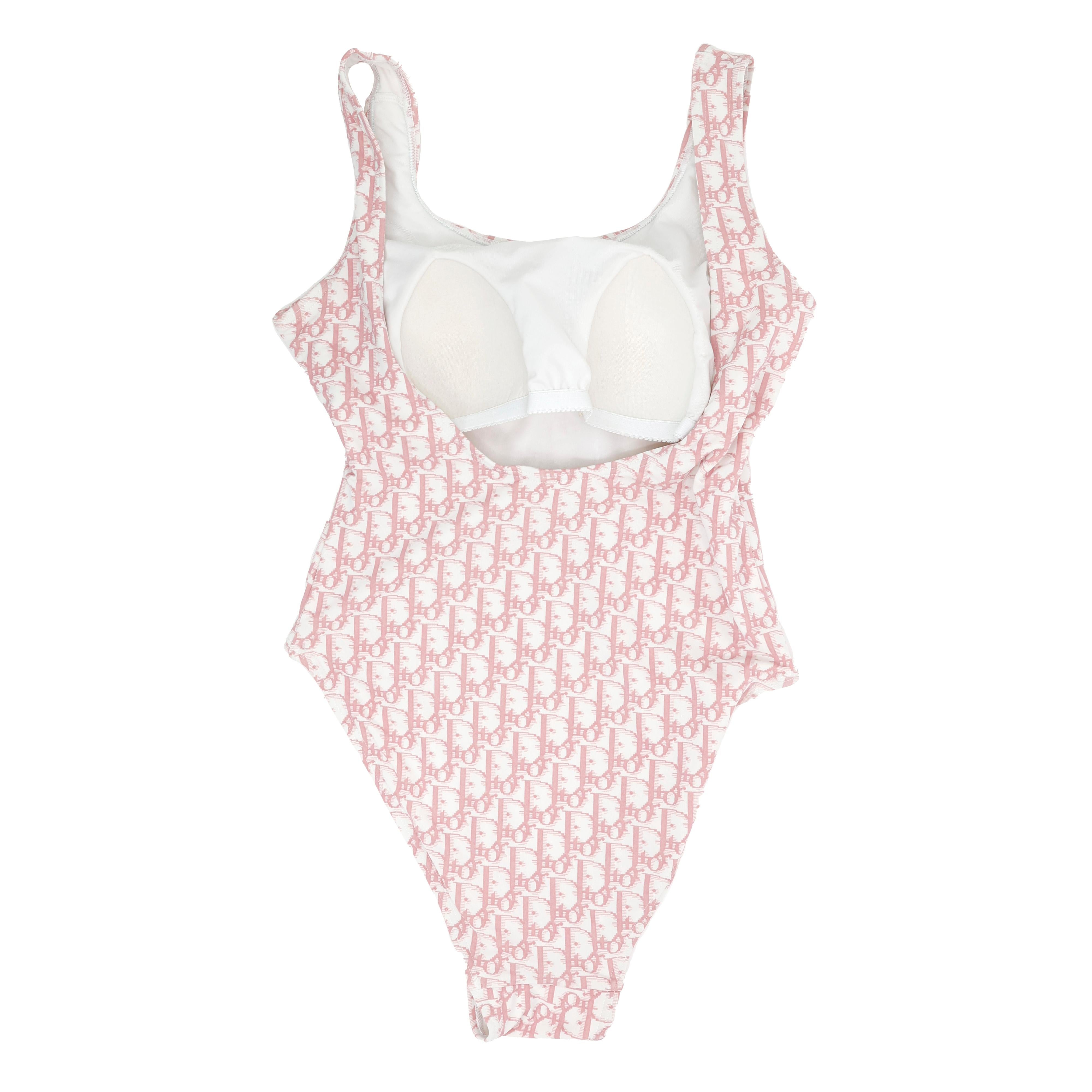 Women's Christian Dior by John Galliano Pink Diorissimo Swimsuit For Sale