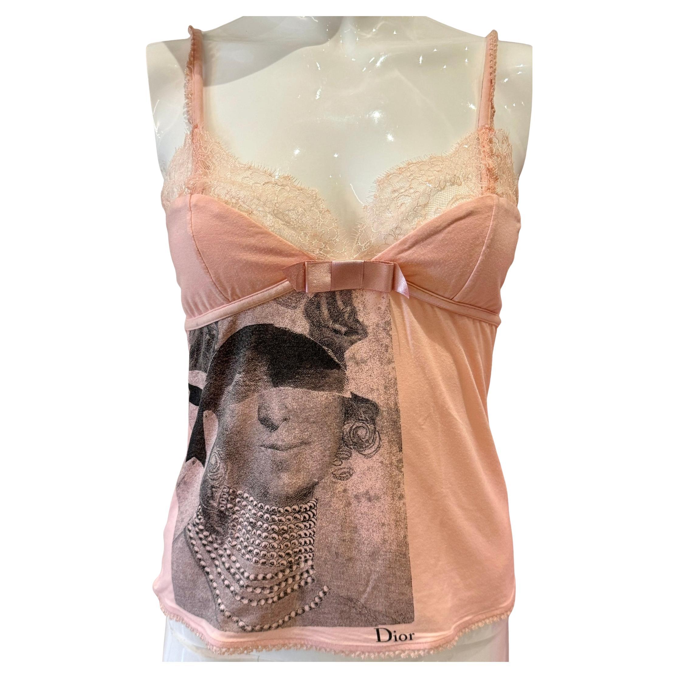 Christian Dior by John Galliano pink Marie Antoinette top For Sale