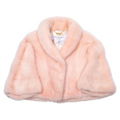 Christian Dior by John Galliano pink mink fur cropped bolero jacket, fw 1997