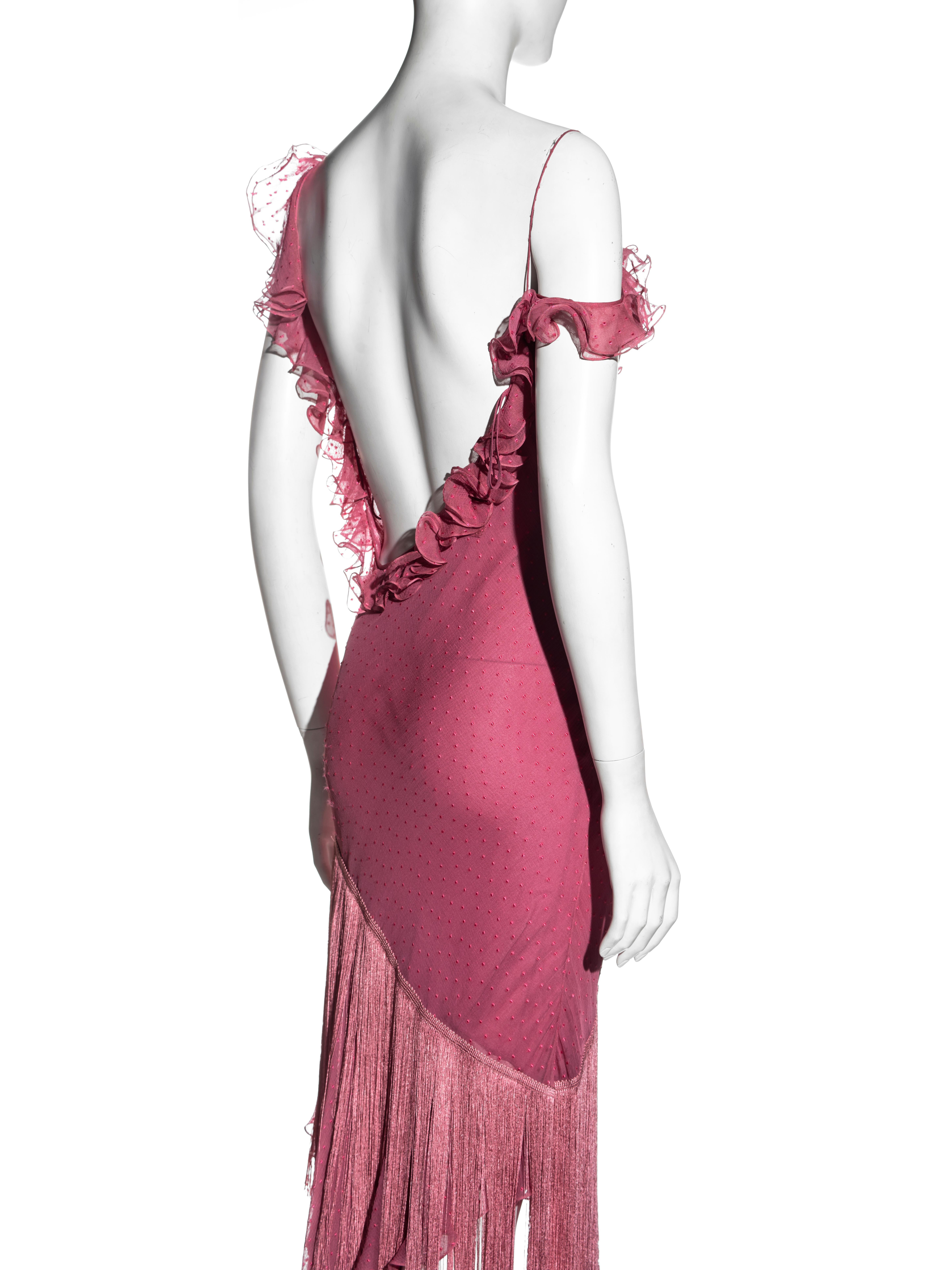 Christian Dior by John Galliano pink silk bias cut evening dress, fw 2000 1
