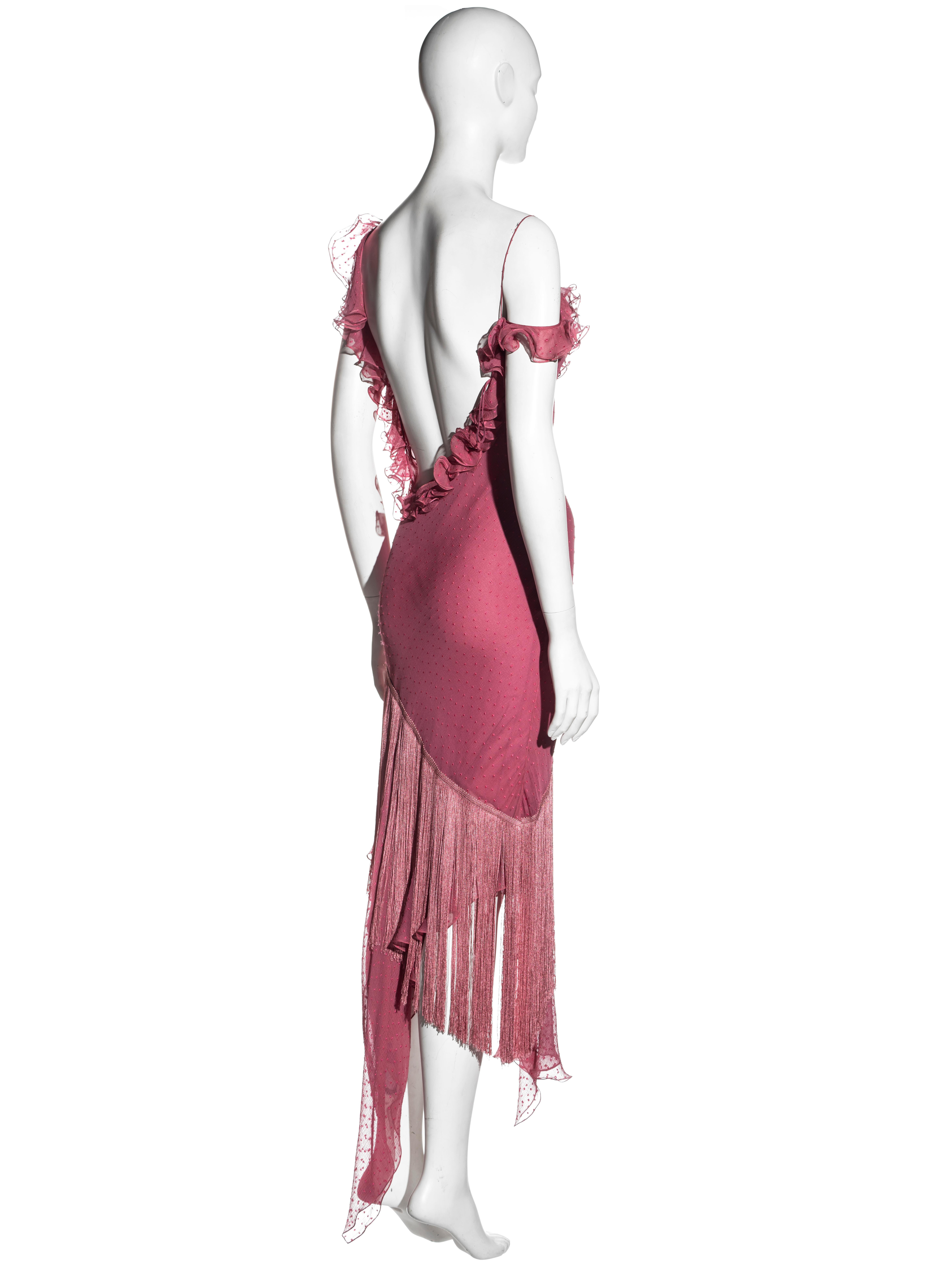 Christian Dior by John Galliano pink silk bias cut evening dress, fw 2000 2