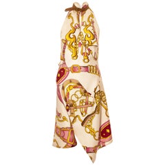 Christian Dior by John Galliano - Robe de soirée en soie rose avec écharpe coupée en biais, printemps-été 2000