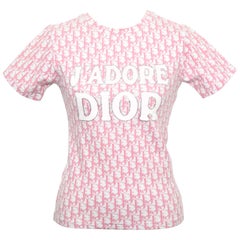Christian Dior by John Galliano Pink Trotter Logo Shirt