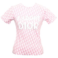 Christian Dior by John Galliano Pink Trotter Logo Shirt
