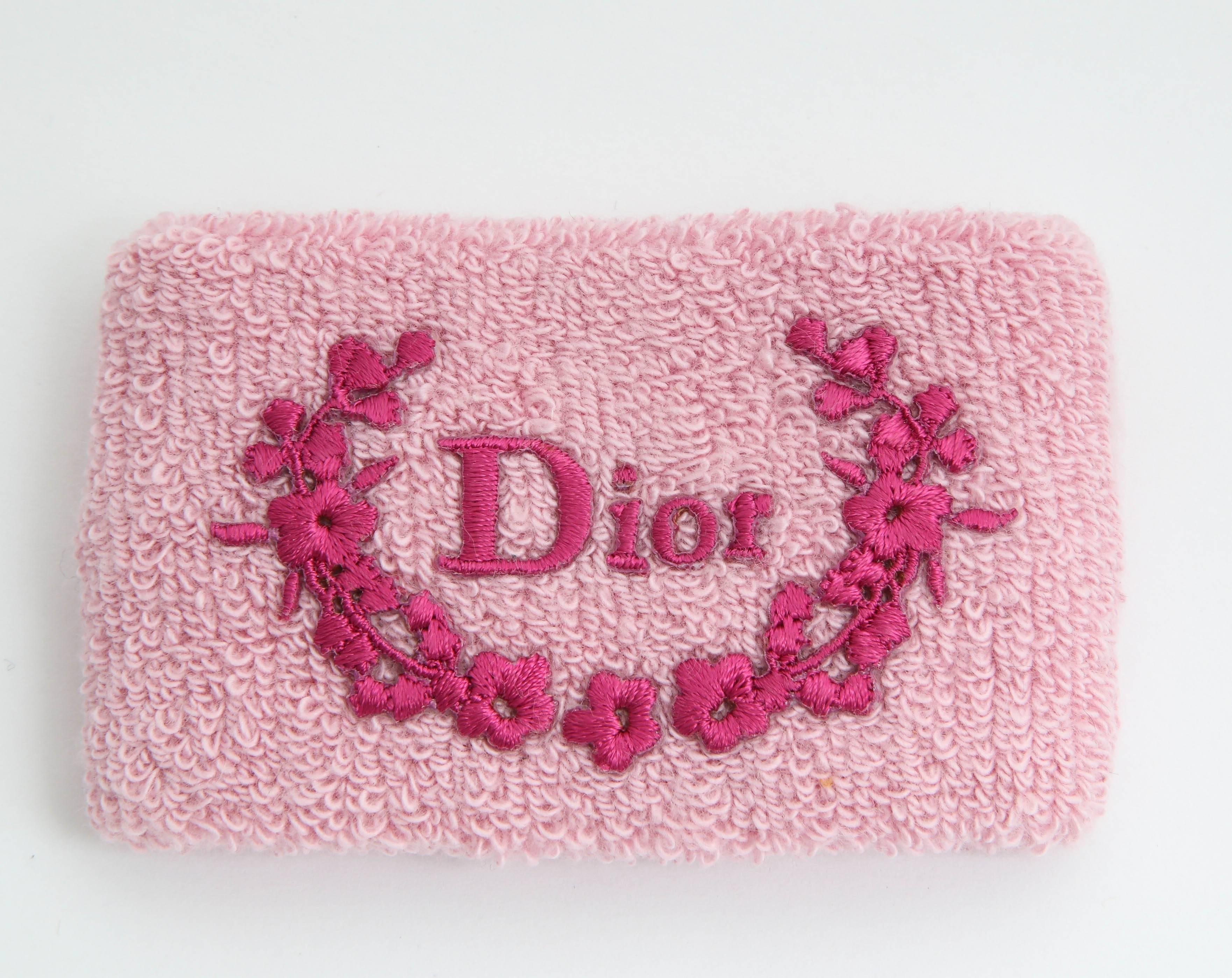 Christian Dior by John Galliano Pink Wrist Band In Excellent Condition For Sale In Chicago, IL