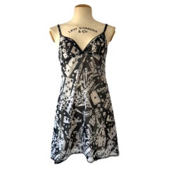 Christian Dior by John Galliano Playing Card & Domino Slip Dress