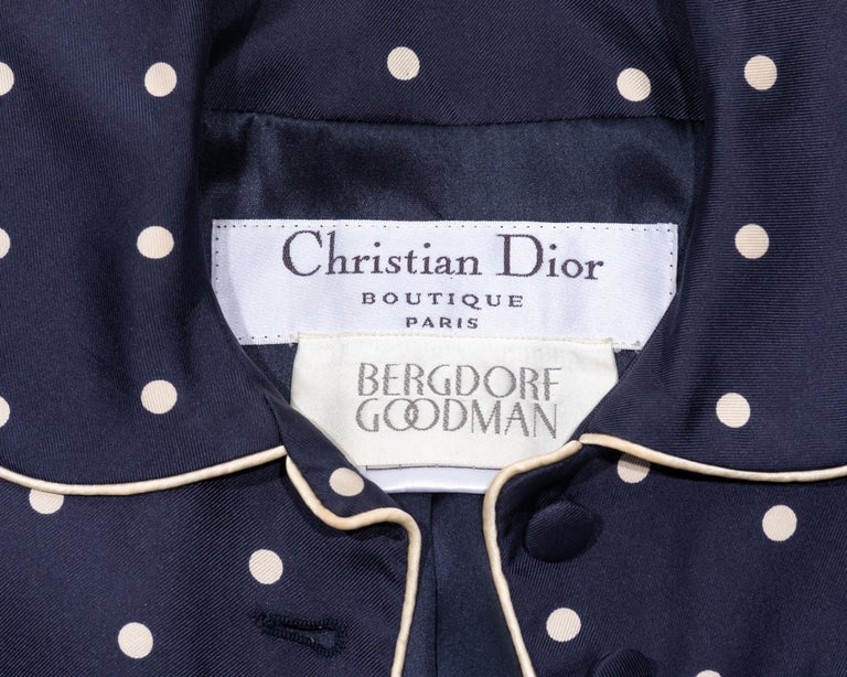 Christian Dior by John Galliano polka dot silk jacket, dress and bag, ss 1998 For Sale 5