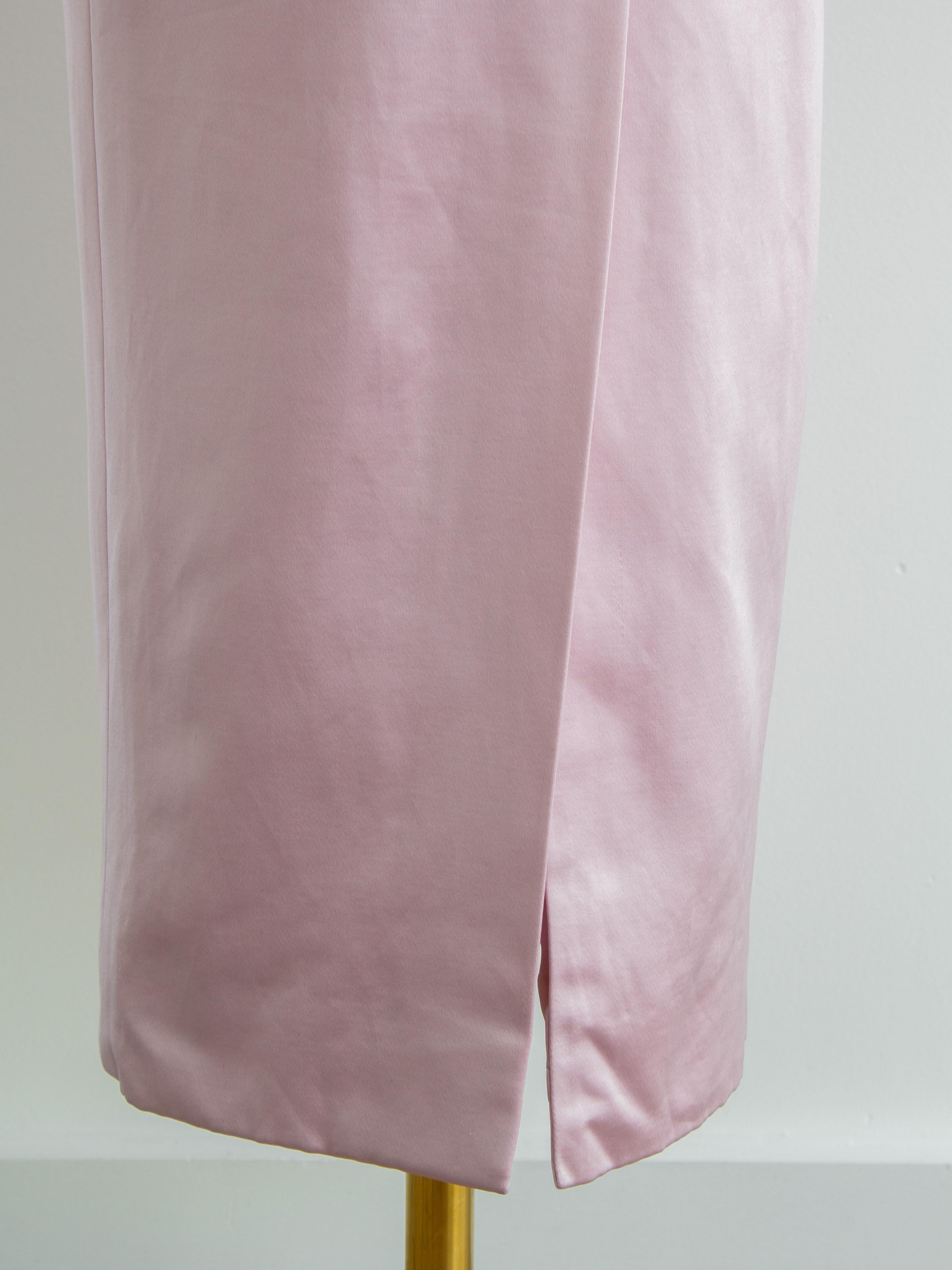 Christian Galliano for Christian Dior Pre-Fall 2008 Abito in seta rosa lavanda in vendita 3
