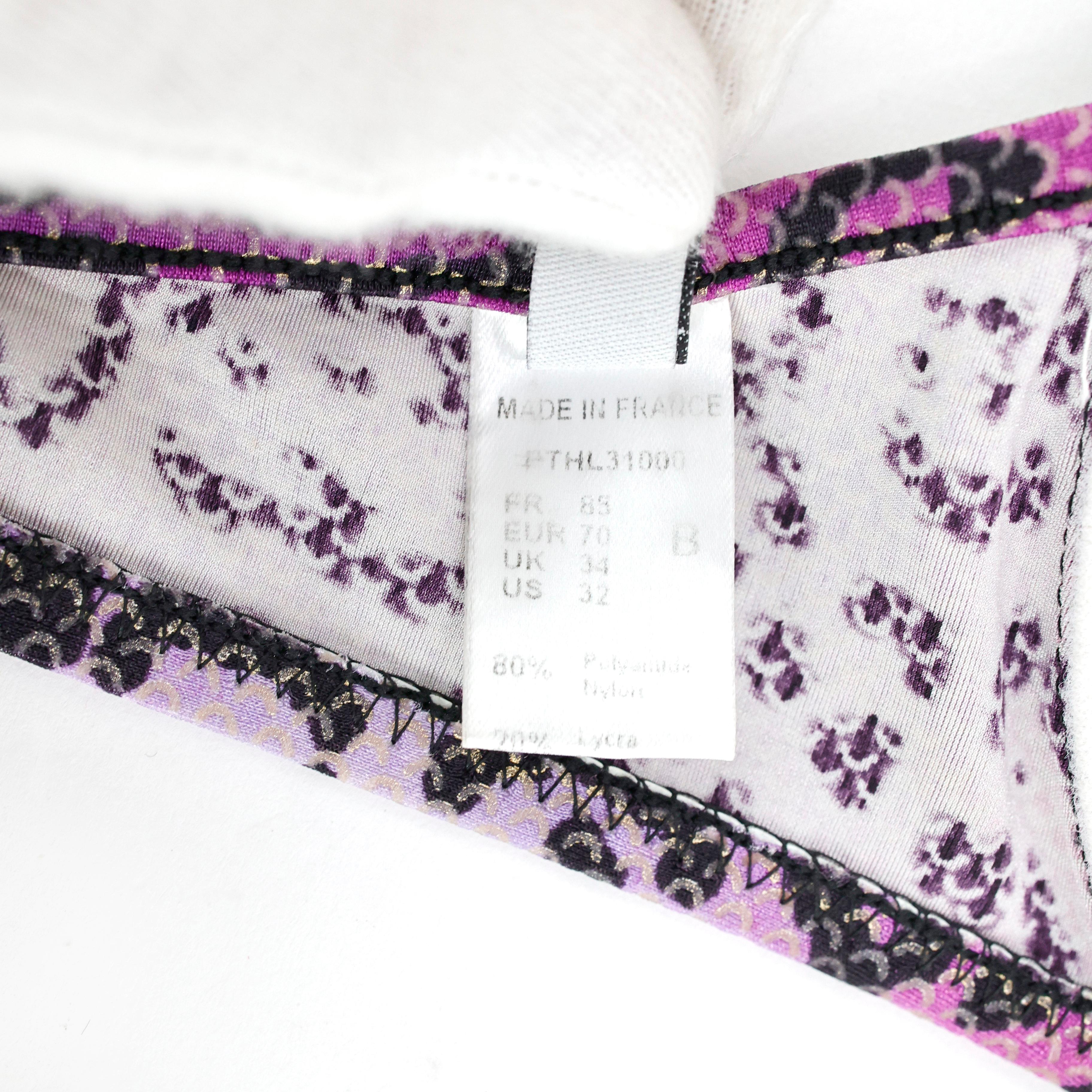 Christian Dior by John Galliano 2004 Purple Cheetah Binikini For Sale 2