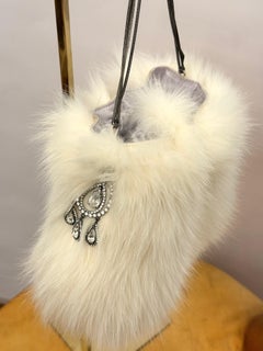 Christian Dior by John Galliano rare 2004 Fox fur bag