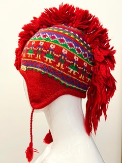 Christian Dior for John Galliano Seltene F/W 2002 Strickmütze "Mohican" Funky Folklore