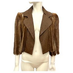 Christian Dior by John Galliano Resort 2007 mink fur lace lambskin jacket
