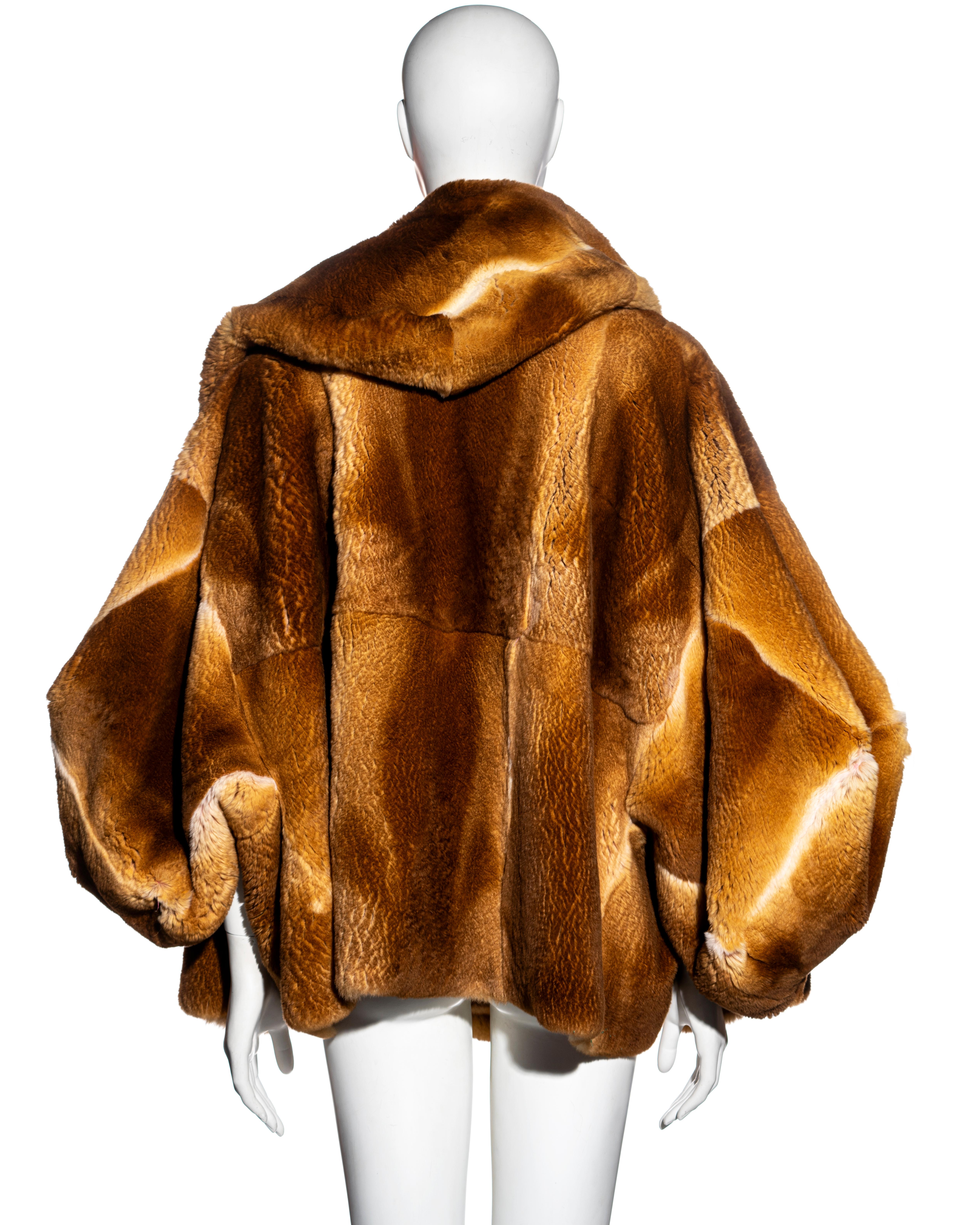 Christian Dior by John Galliano reversible oversized fur jacket, fw 2003 6