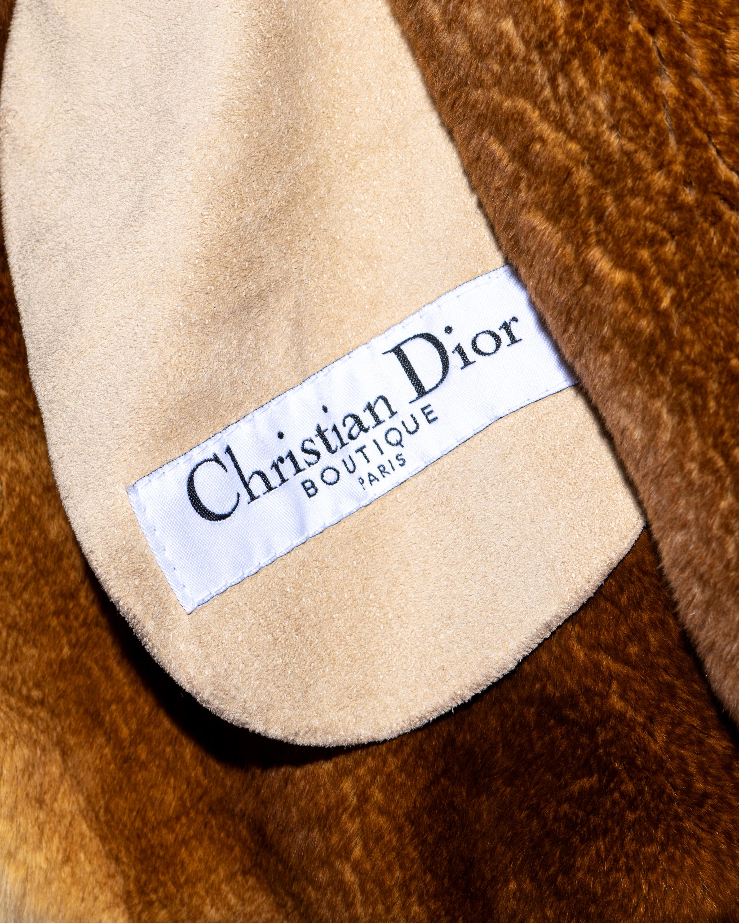Christian Dior by John Galliano reversible oversized fur jacket, fw 2003 8